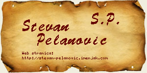 Stevan Pelanović vizit kartica